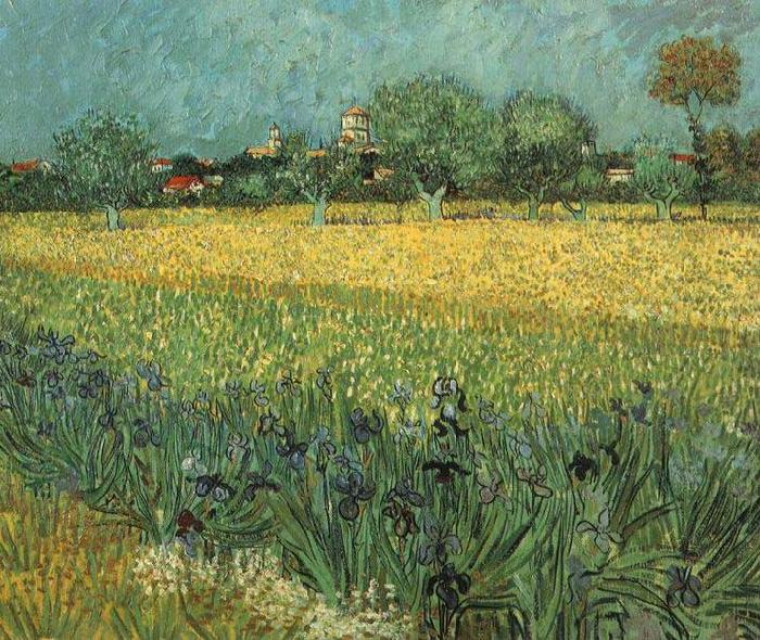 Vincent Van Gogh View of Arles with Irises china oil painting image